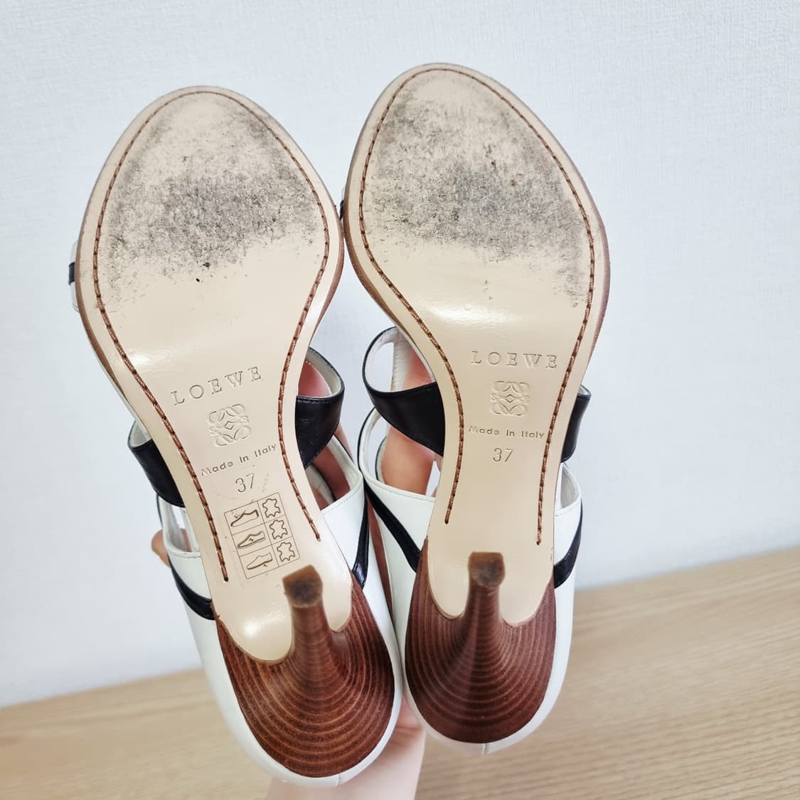 로에베 LOEWE 구두 샌들 하이힐 슈즈 오픈토힐 (240/표기37) 상품이미지5