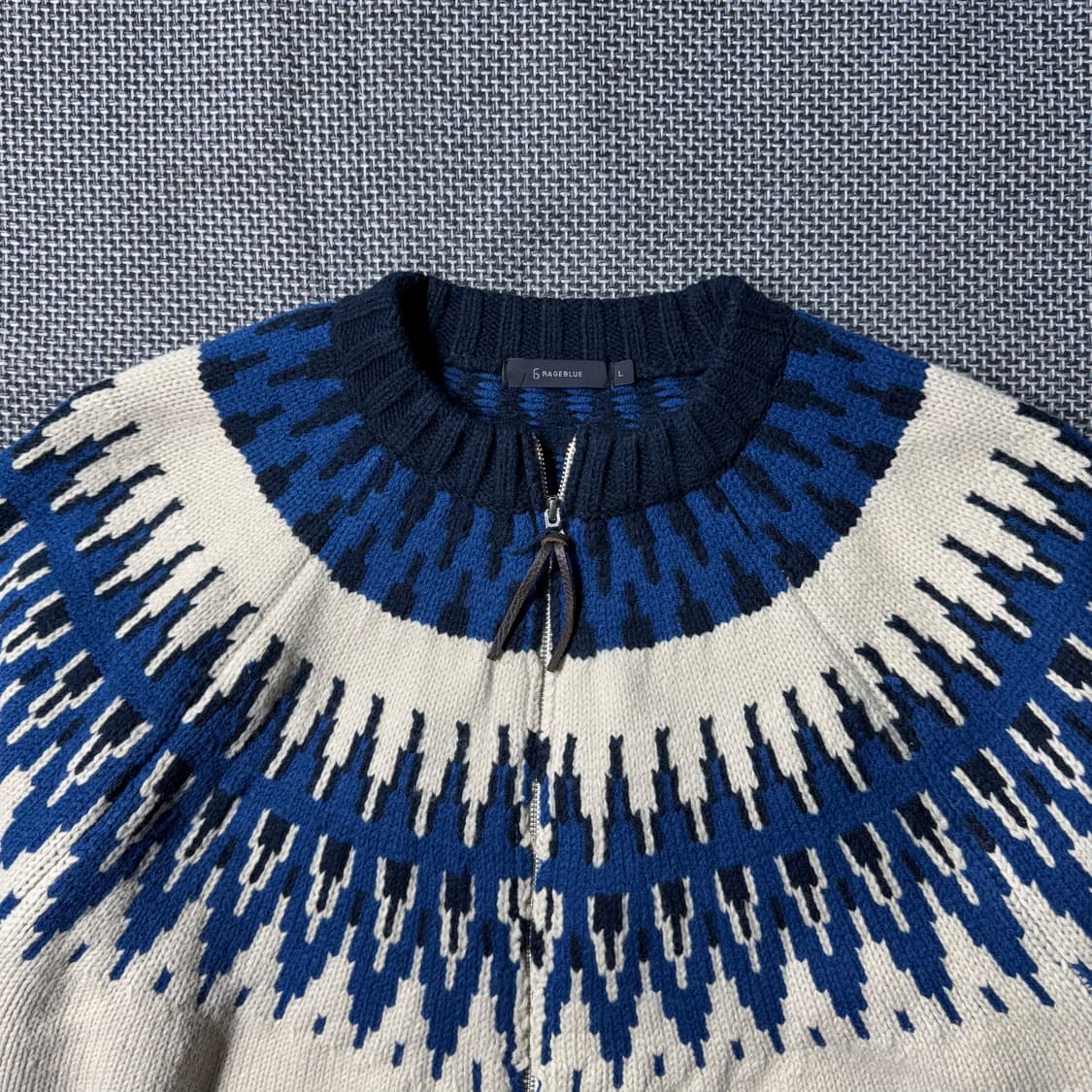 레이지블루 집업 가디건 화이트 ( L/OLD-8137  상품이미지2