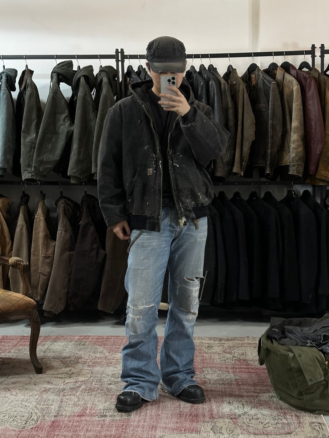 OG 칼하트 J130 액티브 자켓 칼하트 BLK 하드에이징 상품이미지2