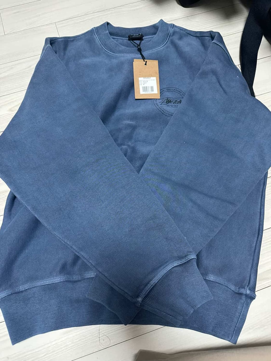 [미개봉 새상품] 스투시 웨어 크루 피그먼트 다이드 네이비 (M 사이즈) 상품이미지2