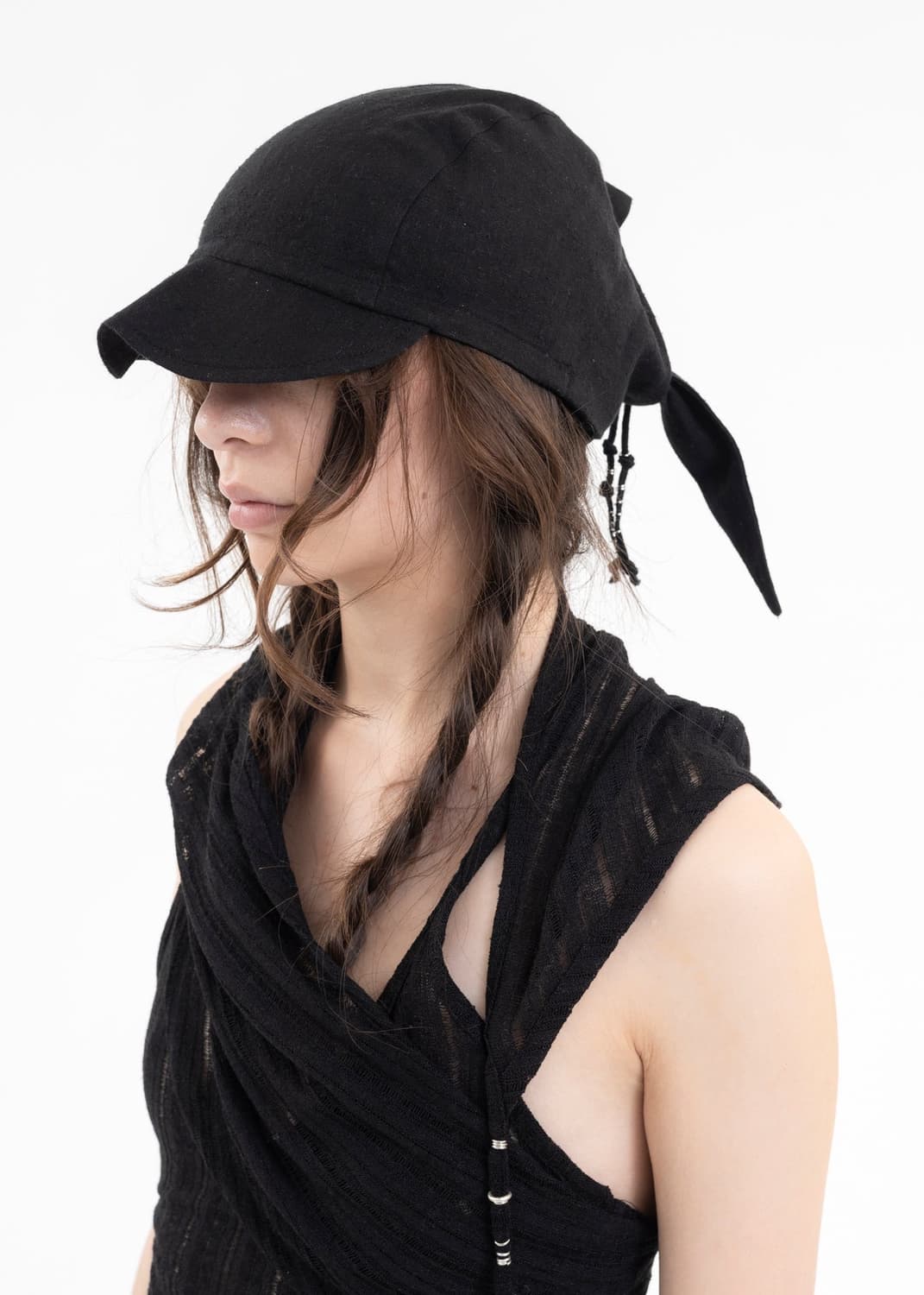 혜인서 seed charm knot cap 블랙 (새상품) 상품이미지2