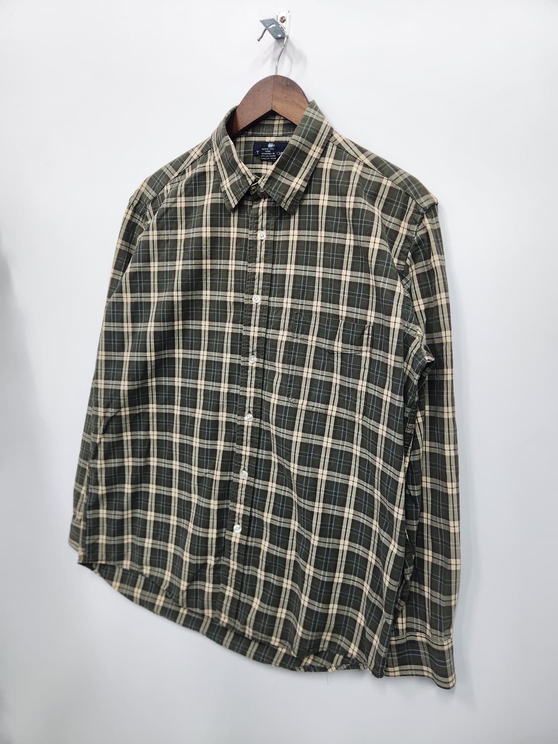 톰슨 카키 플란넬 셔츠 상품이미지2