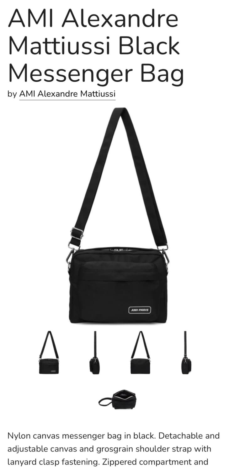 Ami crossback 아미 크로스백 상품이미지4