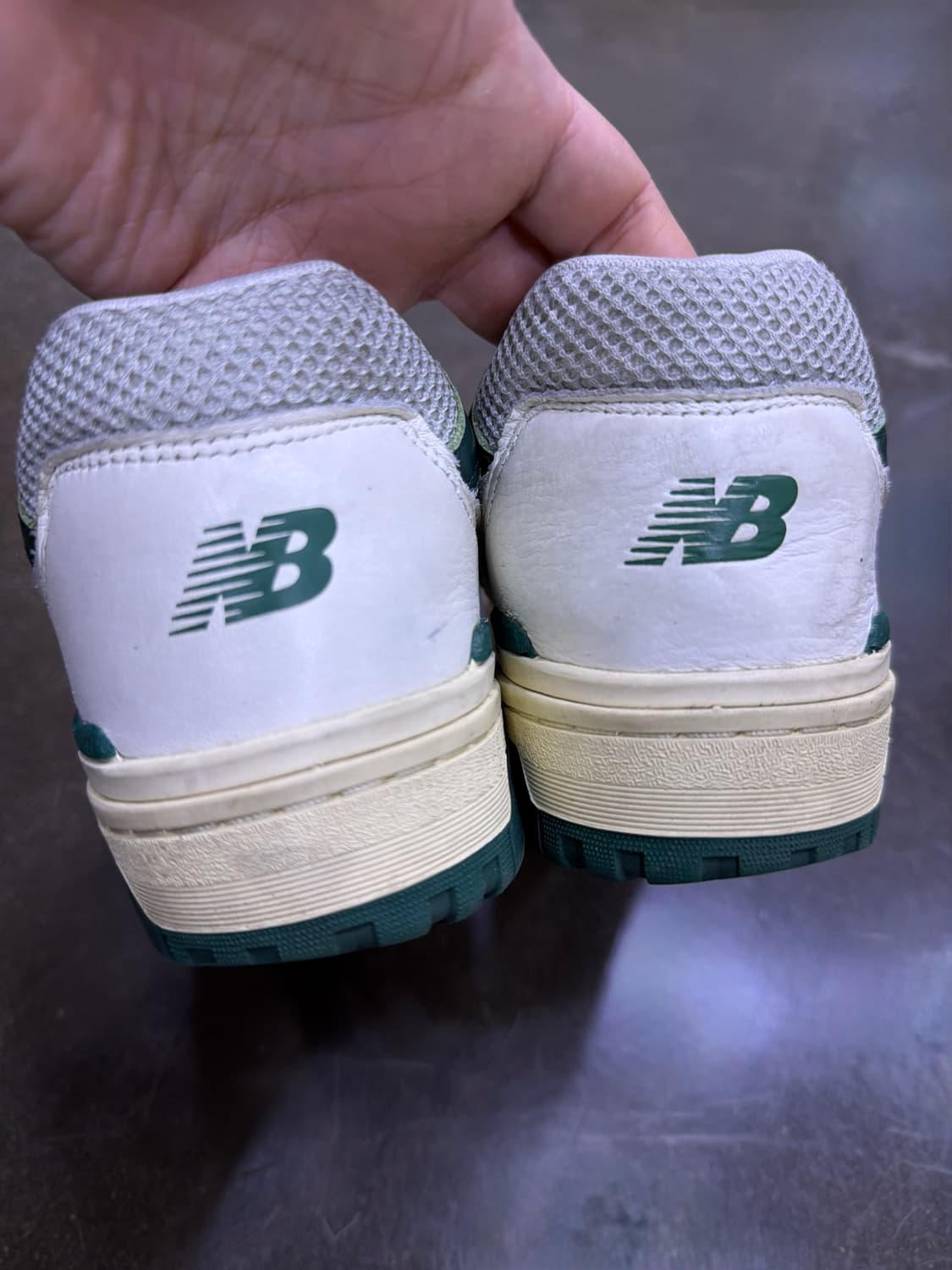 뉴발란스 550 화이트 그린 스니커즈 슈즈 270 상품이미지7