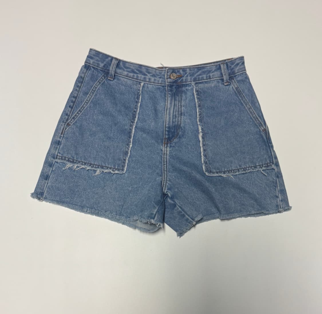 여성 자라 ZARA 하이웨스트 데님 숏팬츠 31.4인치 상품이미지1