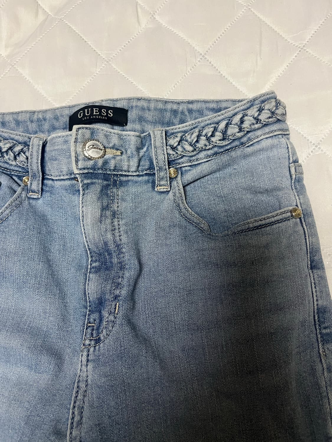 게스 여성 부츠컷 연청바지 상품이미지6