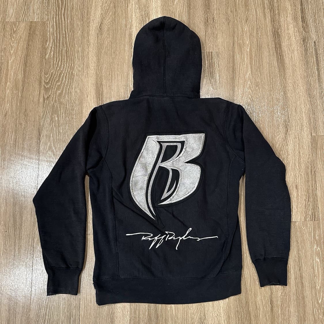 14FW 슈프림 X 러프 라이더스 풀오버 후드티 블랙 상품이미지1