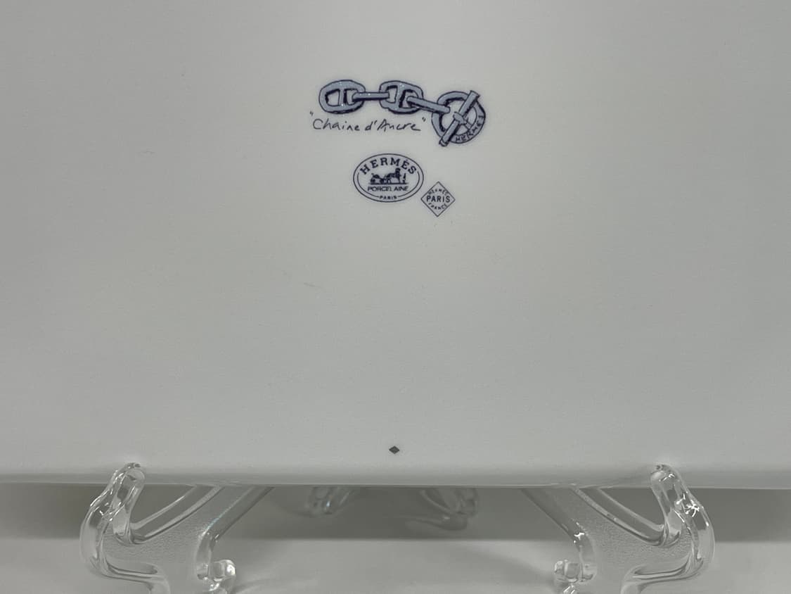 에르메스 샹달 블루 스퀘어 플레이트 1P HERMES 상품이미지5