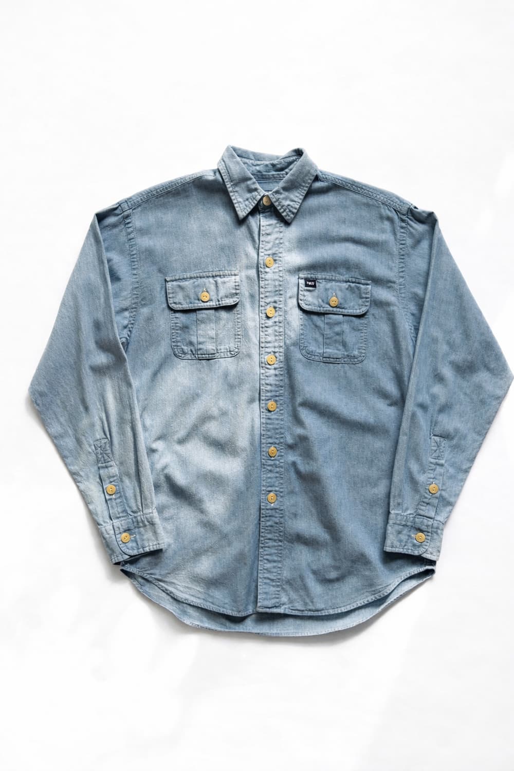 90's 폴로 스포츠 샴브레이 셔츠 M(95) 상품이미지1