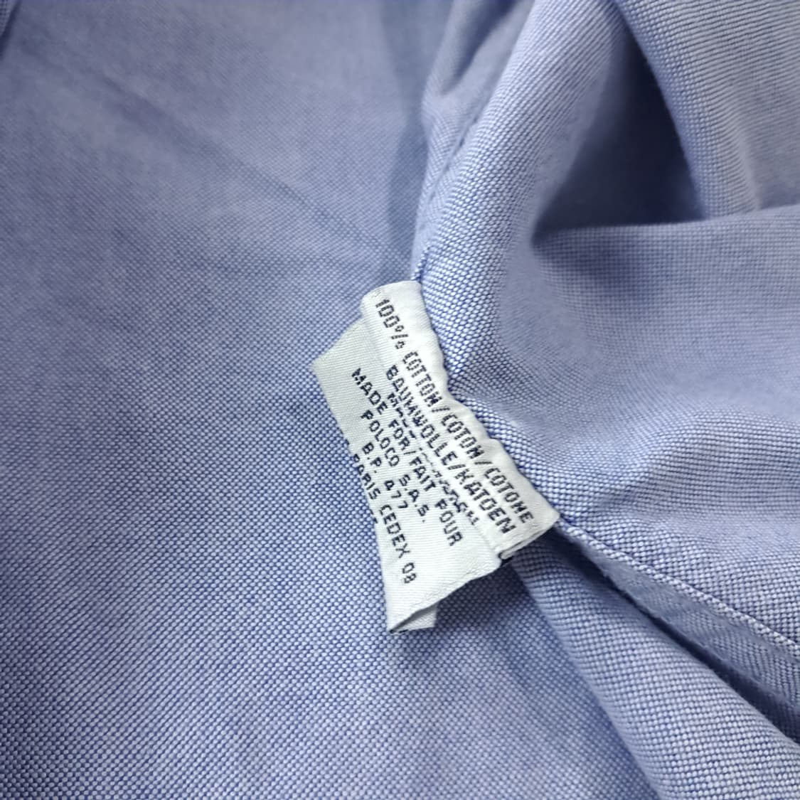 CJ407 XL 폴로 야무스핏 90s 유럽판 클래식블루 셔츠 남방 상품이미지5