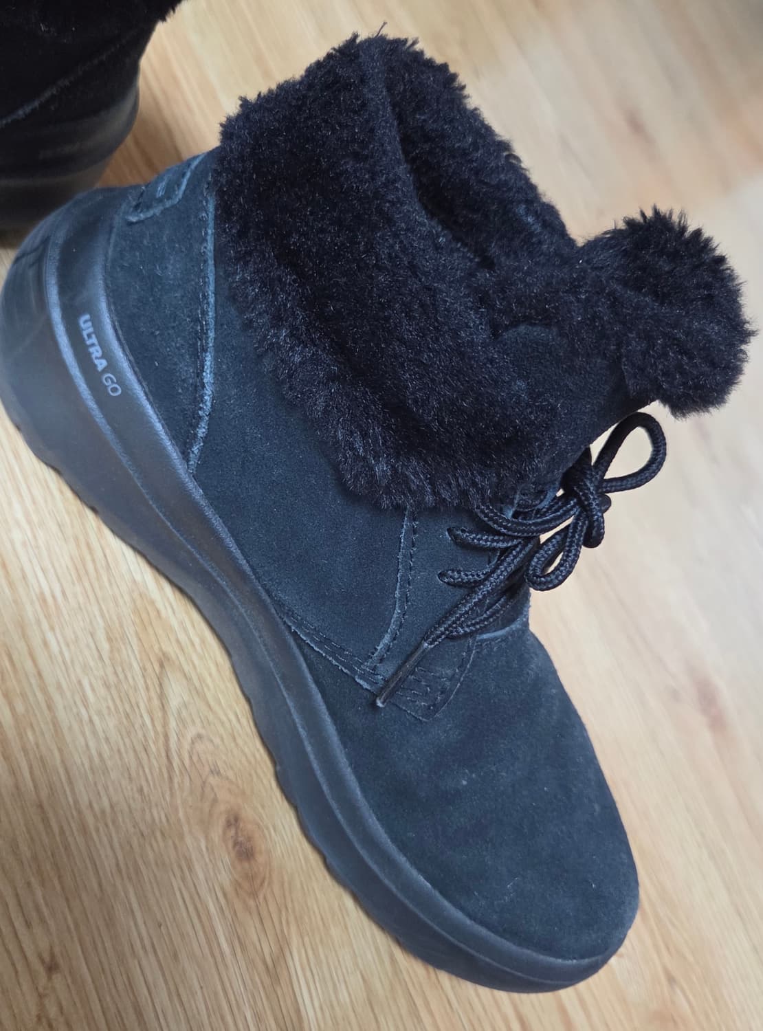 스케쳐스 블랙 털 부츠 상품이미지3