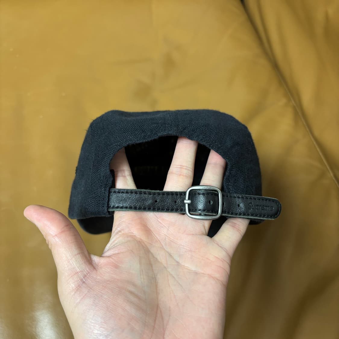 슈프림 캠프캡 모자 박스로고 21SS 린넨 블랙 상품이미지10