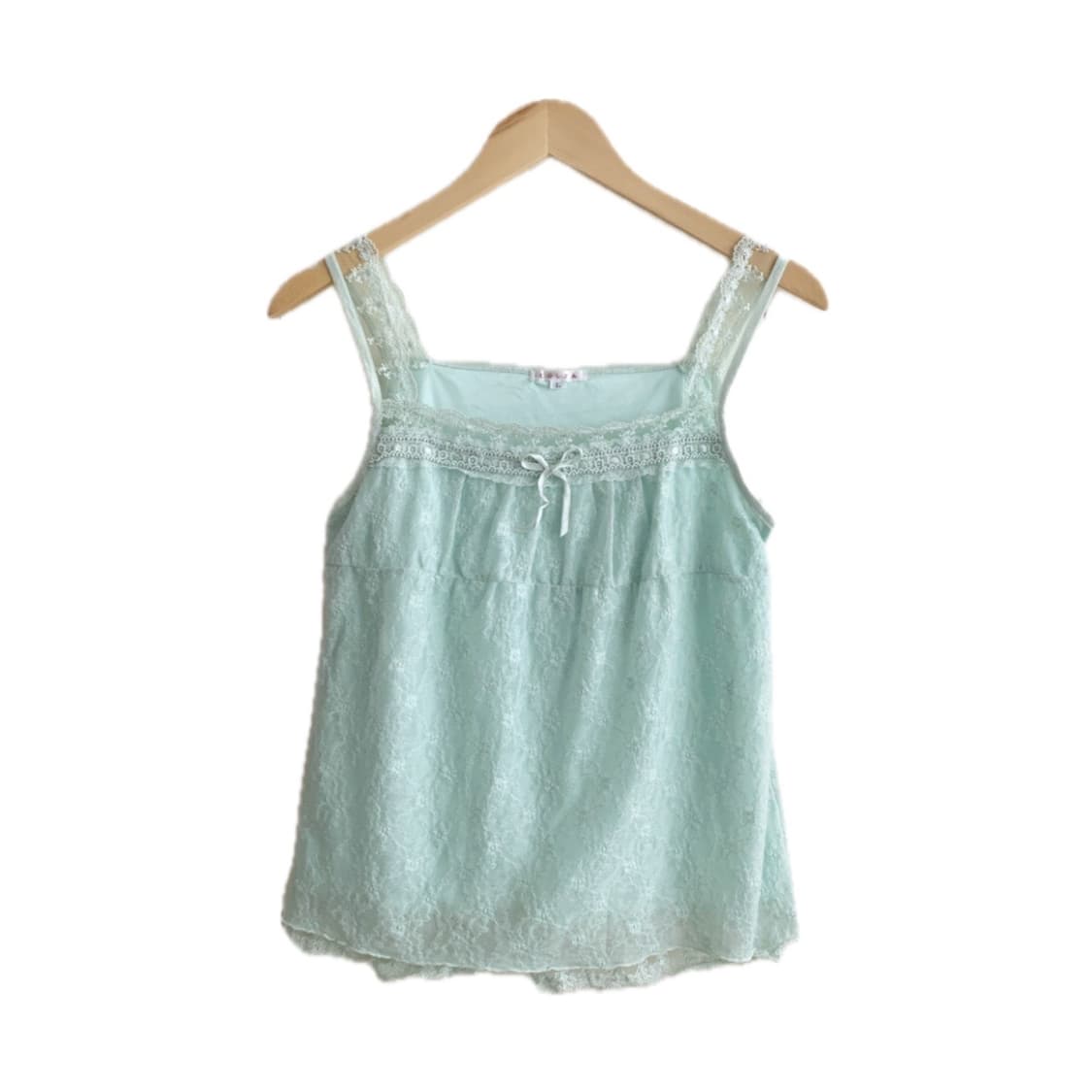 [빈티지] 페어리 민트 레이스 슬리브리스 상품이미지1