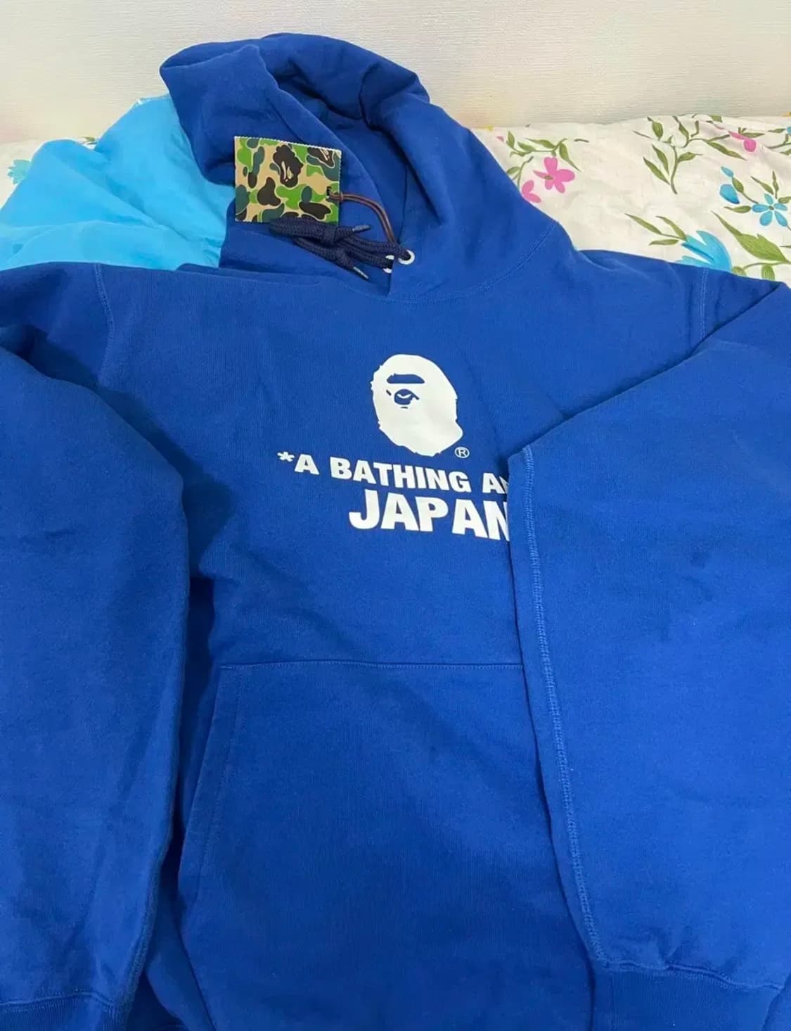 2xl) 베이프 재팬 후드티 블루 상품이미지4