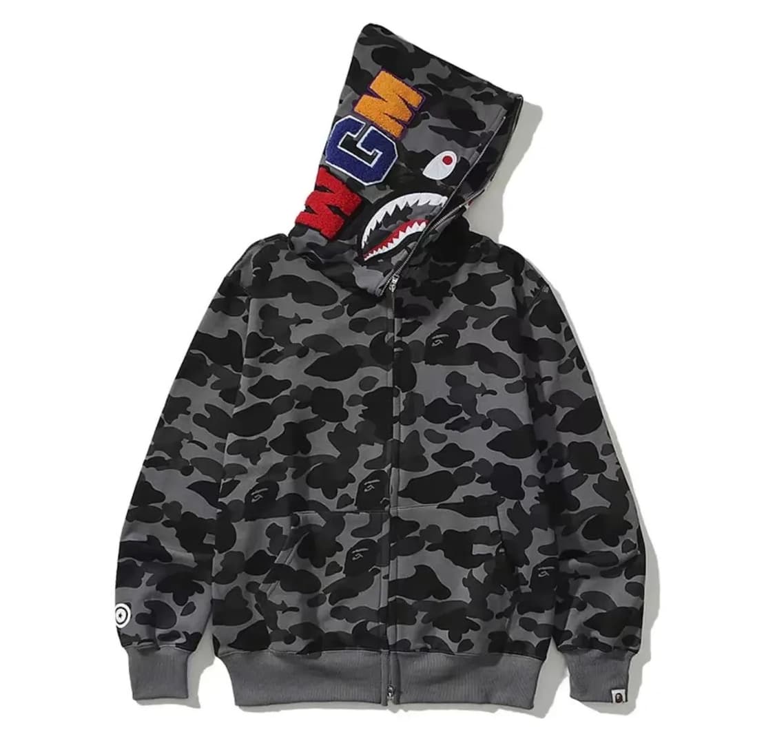 베이프 샤크후드 흑계 xl 새상품 상품이미지1