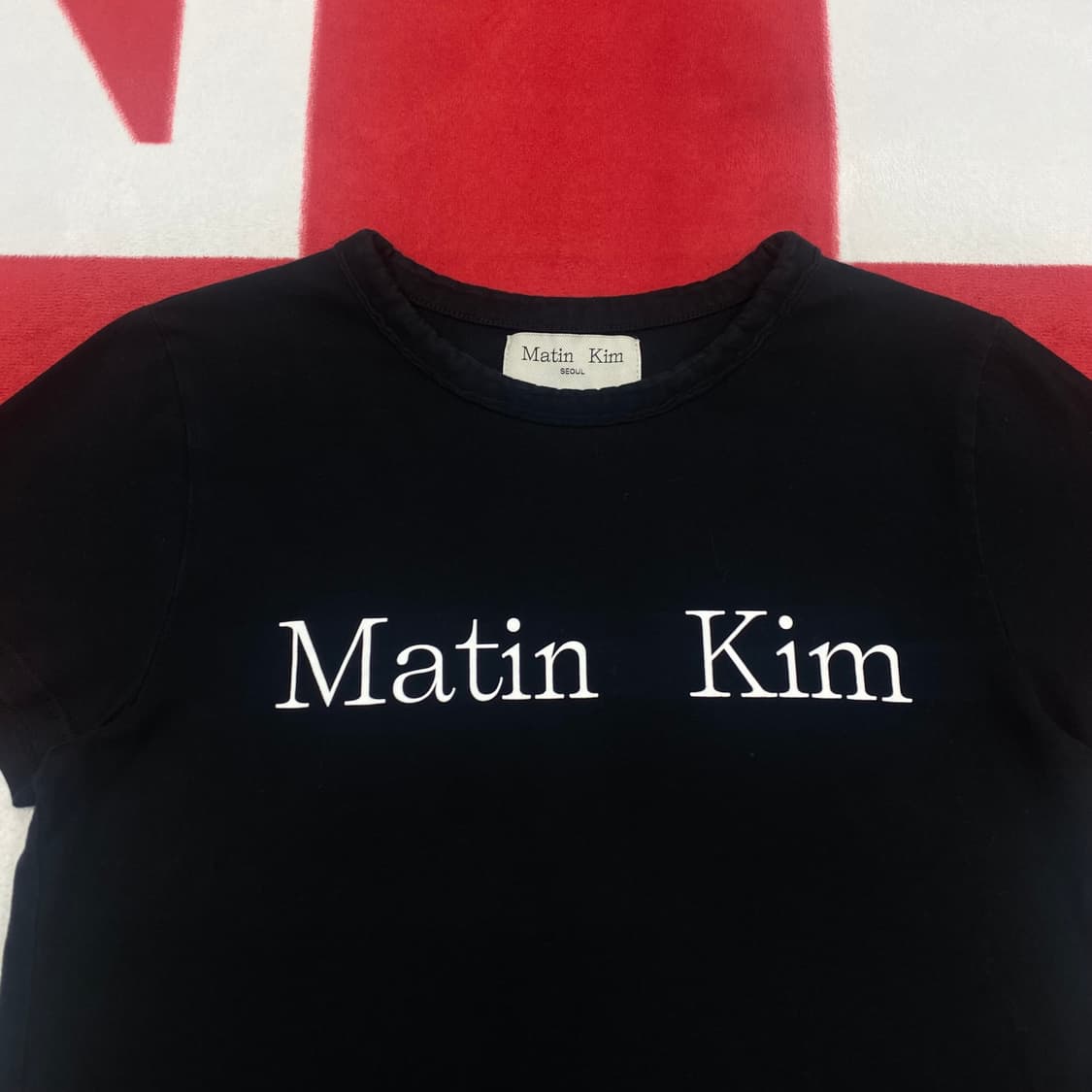 마뗑킴 크롭 반팔티 여성M  상품이미지3