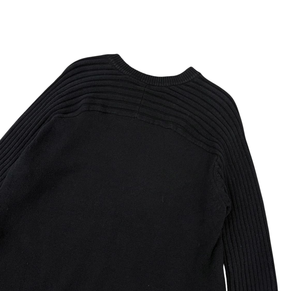 알마니 익스체인지 반집업 지퍼 디테일 블랙 니트 상품이미지6