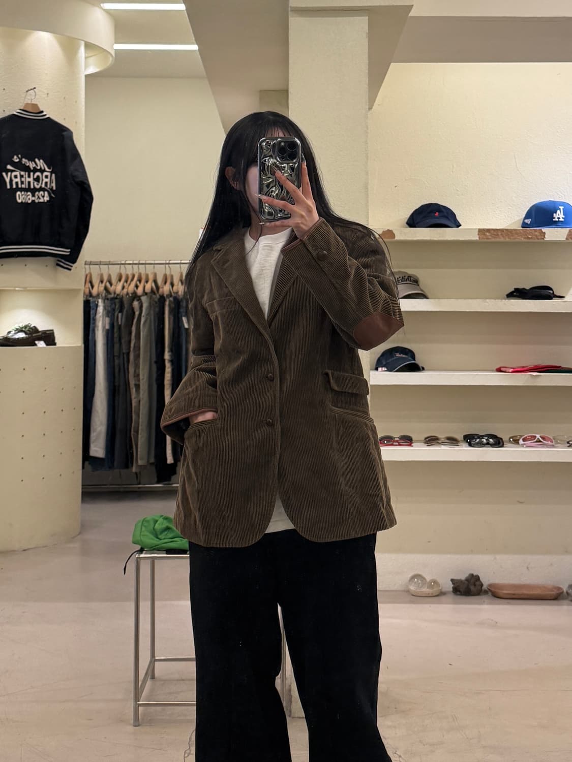 랄프로렌 코듀로이 엘보패치 싱글 자켓 U1079 상품이미지1