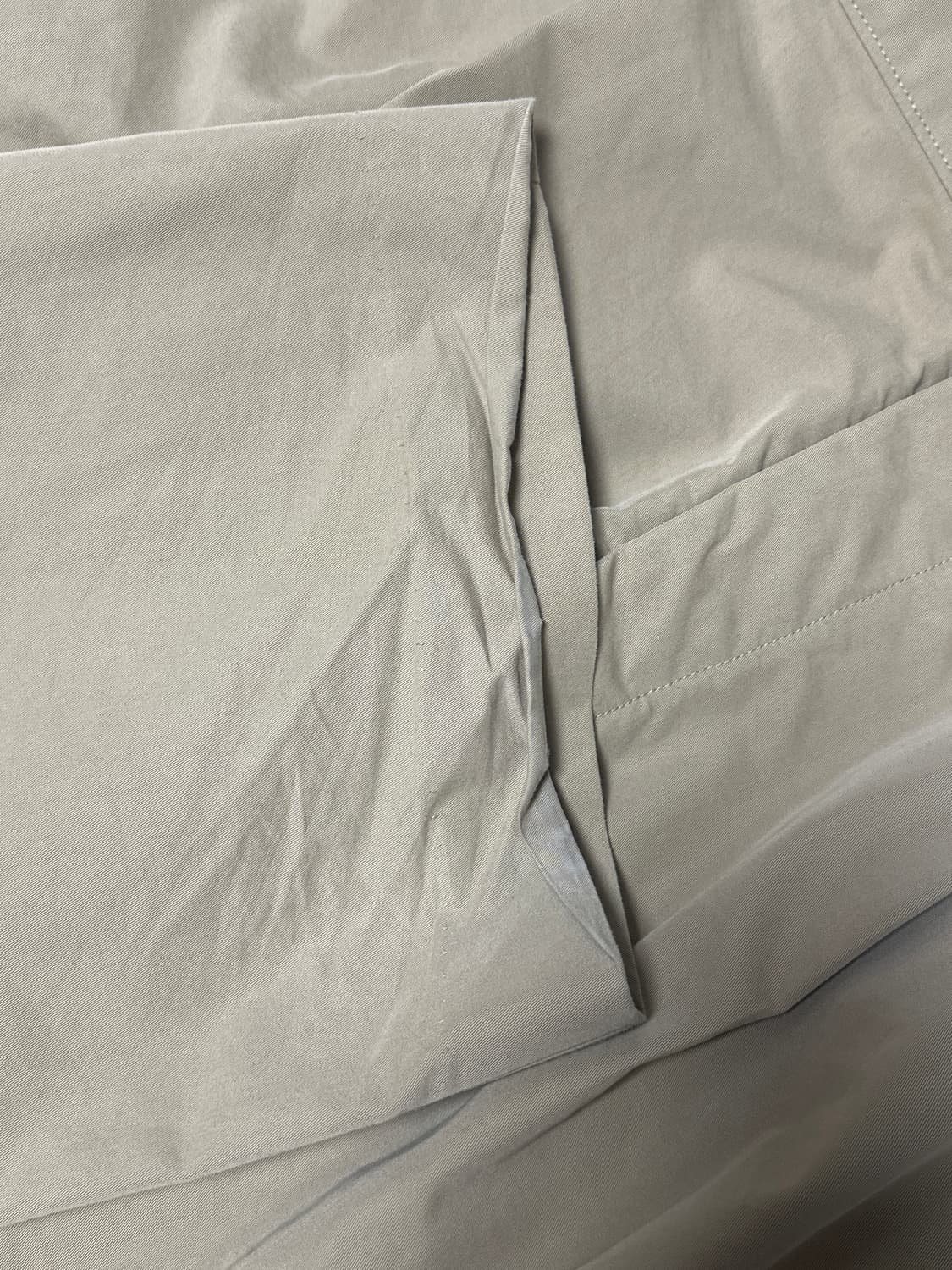 DOUBLE WAIST COTTON TROUSER BEIGE (L) 상품이미지2