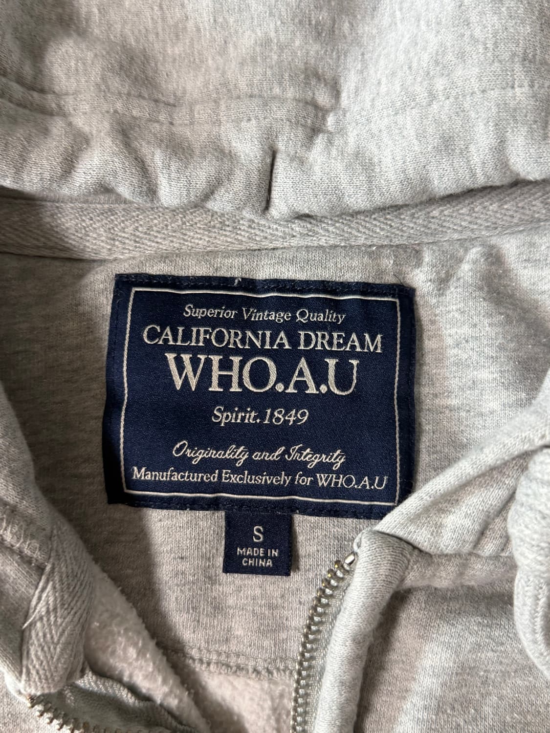 (급처!!) 후아유 캘리포니아 패치 그레이 후드집업 s 상품이미지4