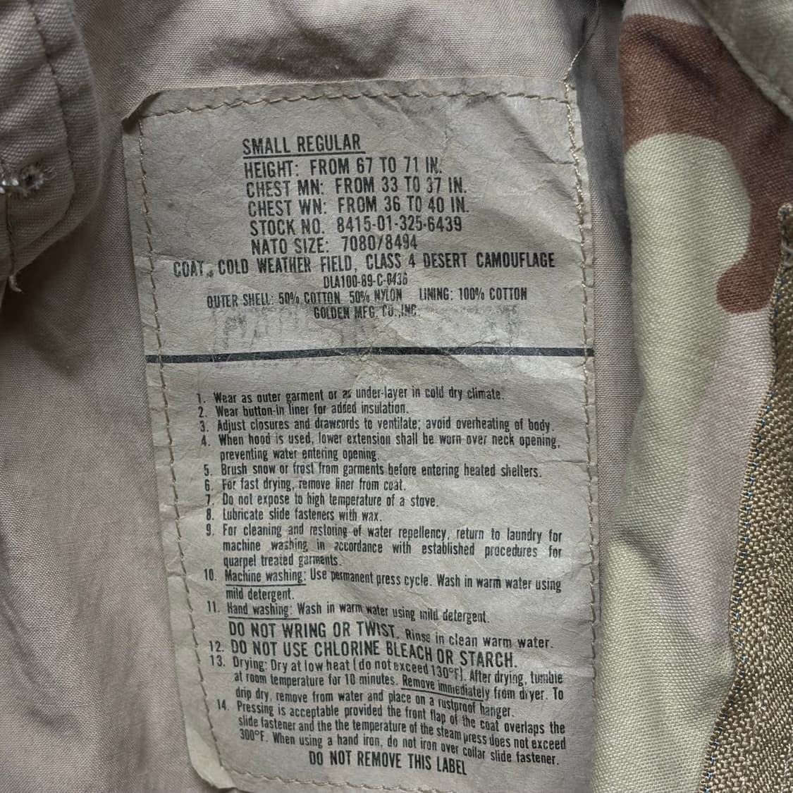 80S 미군 오리지날 M65 상품이미지5