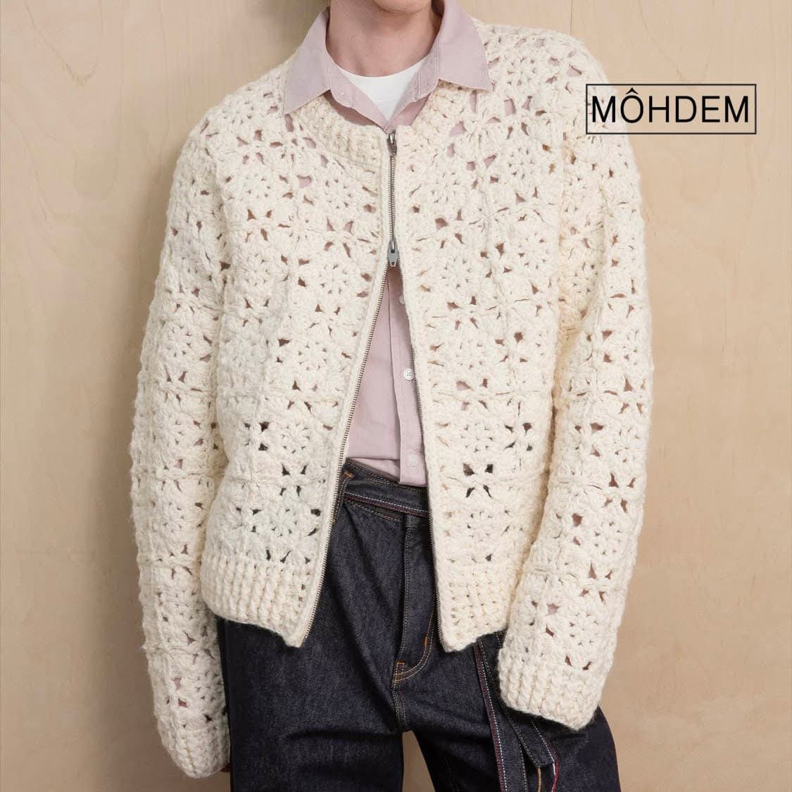 [premium]헤비울 스카시 집업 니트 가디건 상품이미지1