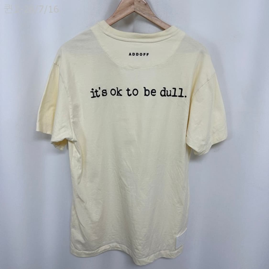 애드오프 남자 면 반팔티 M 상품이미지7