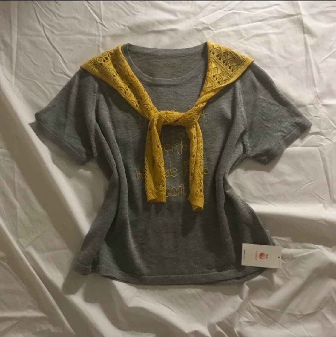 어깨 숄 니트 반팔 상품이미지1