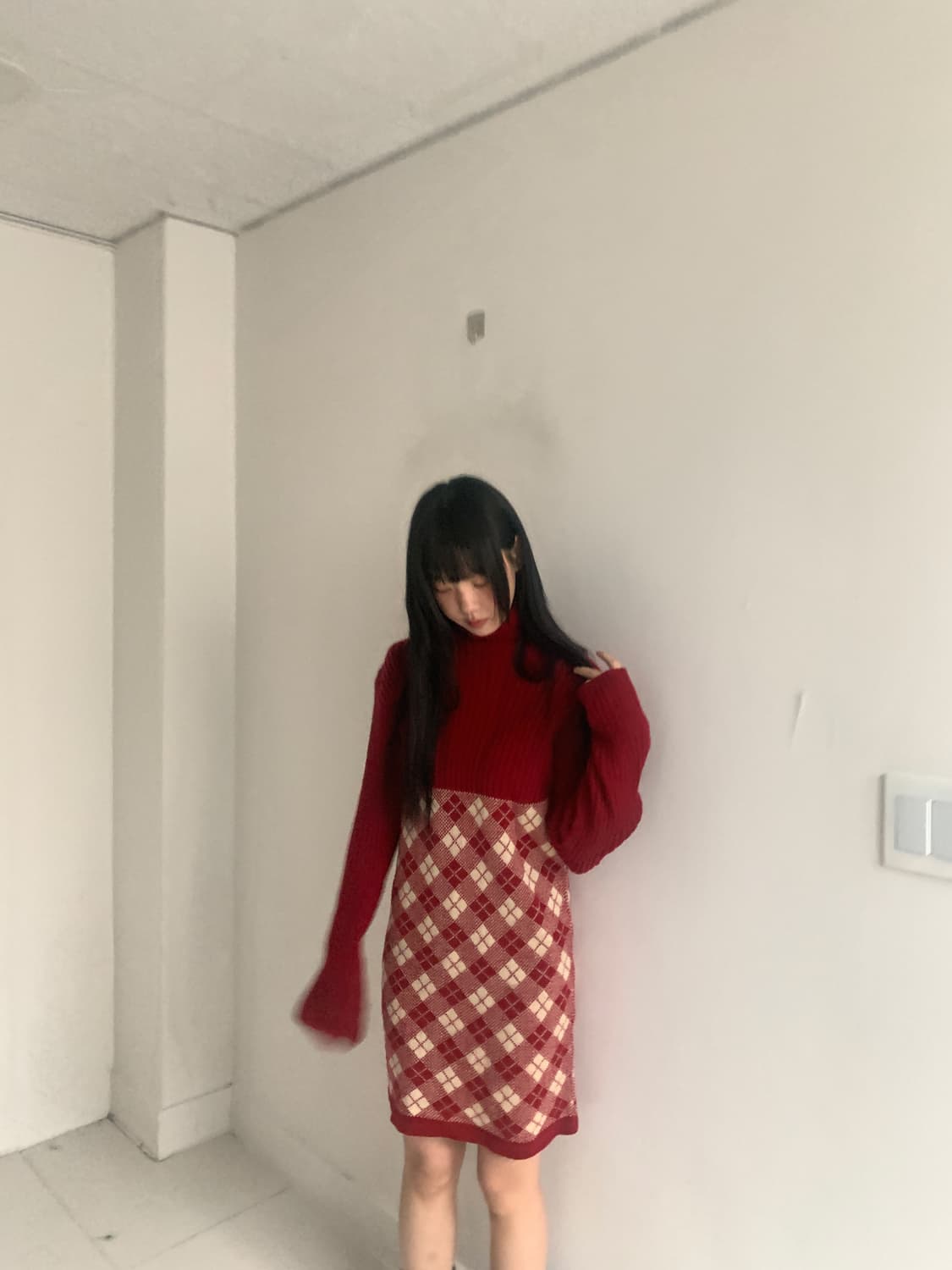 Caroline Turtle Neck Knit Dress 상품이미지6