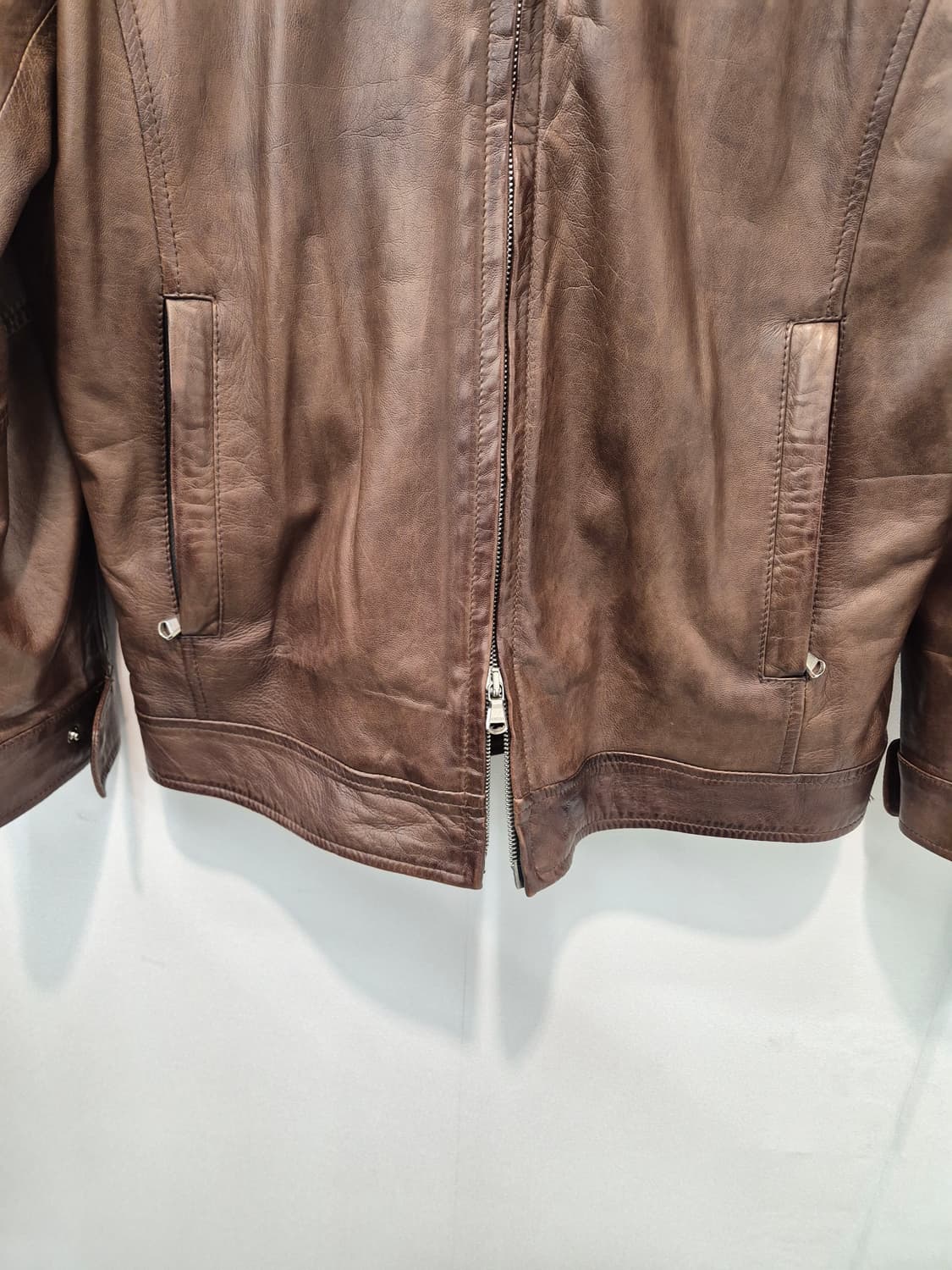 BARBA Napoli 이태리 명품 남성 가죽 자켓  48
갈색 가죽 소 상품이미지3