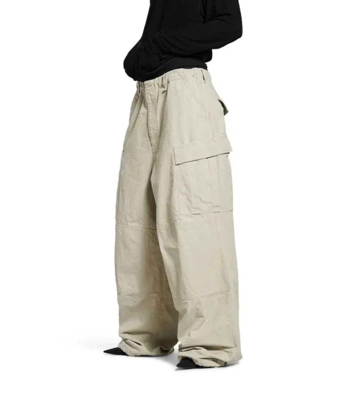 [S]발렌시아가 가드로브 라지 카고 팬츠 베이지 상품이미지2