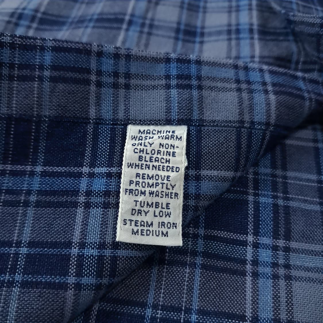 CJ536 L 폴로 블레이크핏 90s 로얄네이비 플래드체크 반팔 셔츠  상품이미지5