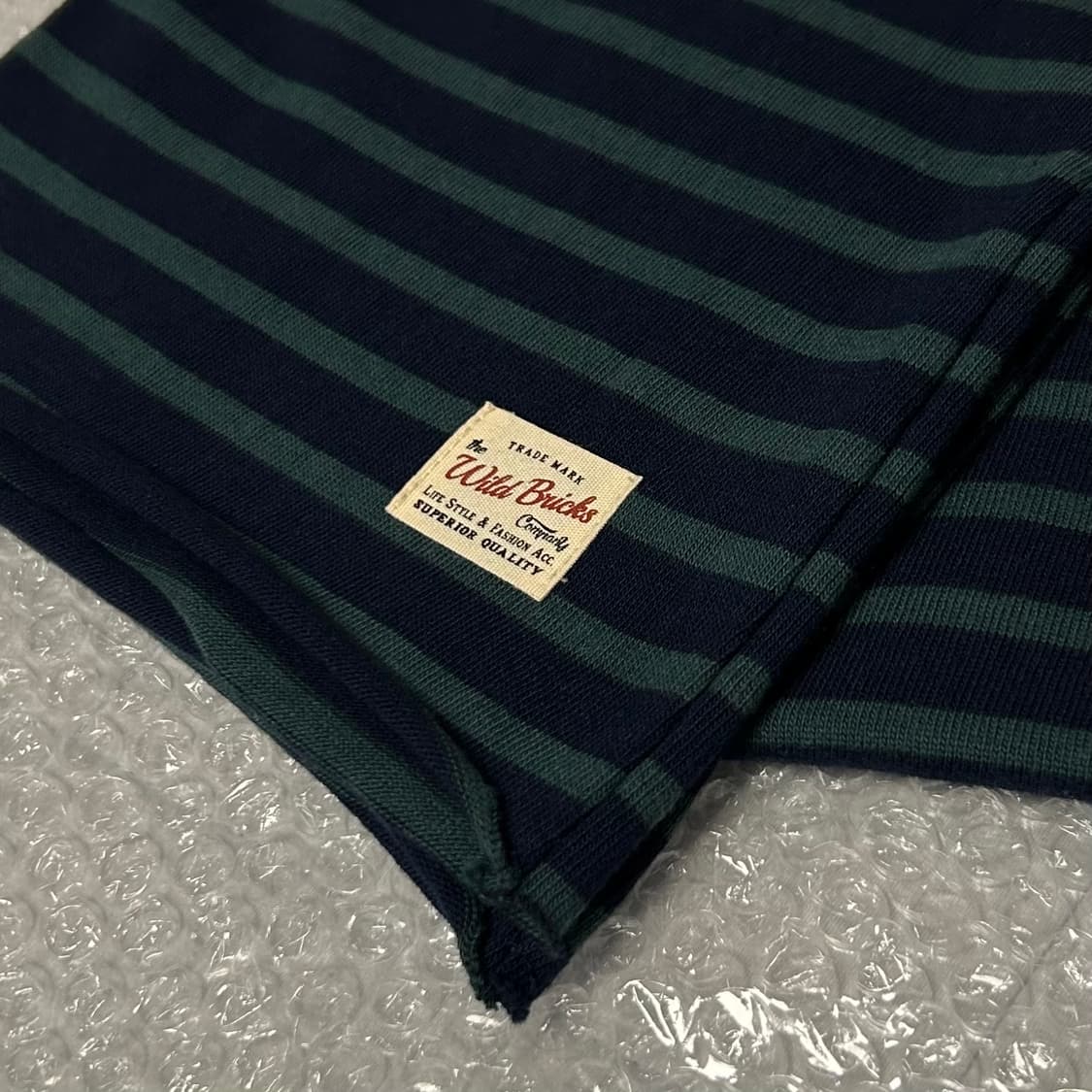 와일드브릭스 스트라이프 코튼 머플러 목도리 wild bricks 상품이미지3