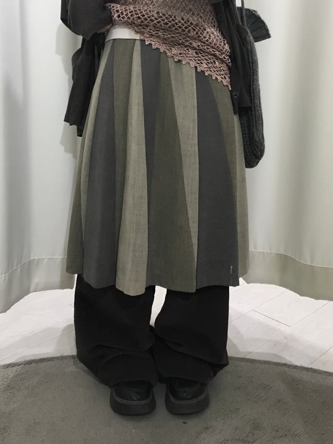 natural stripe skirt 상품이미지1