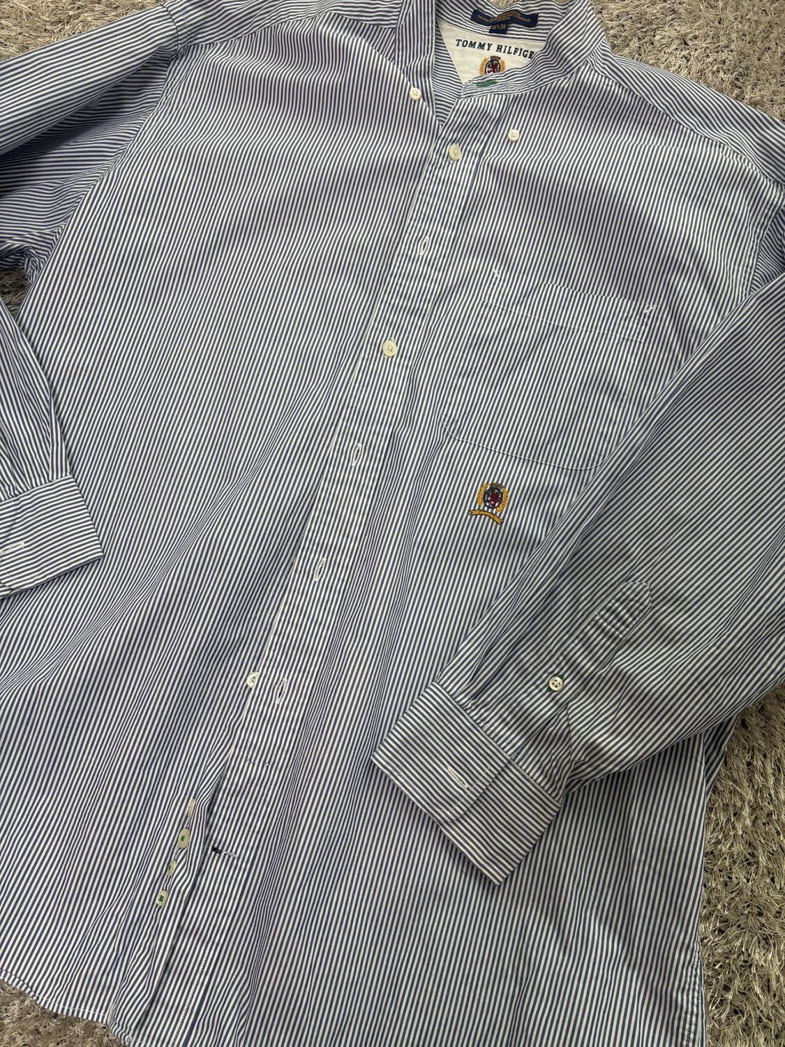 일본판 타미힐피거 스트라이프 셔츠 사이즈 105-110 상품이미지2