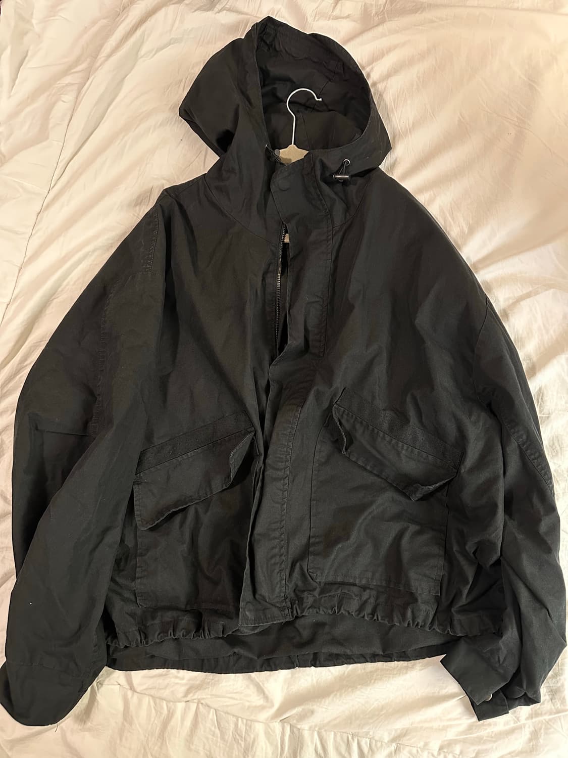 블랙 미디 야상 상품이미지1