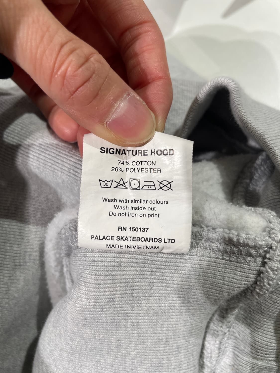 팔라스 멜란지 그레이 시그니처 후디 상품이미지9