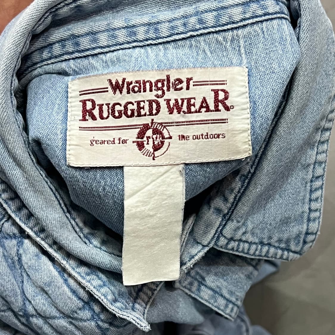  90s 랭글러 데님 셔츠 y14653 상품이미지6
