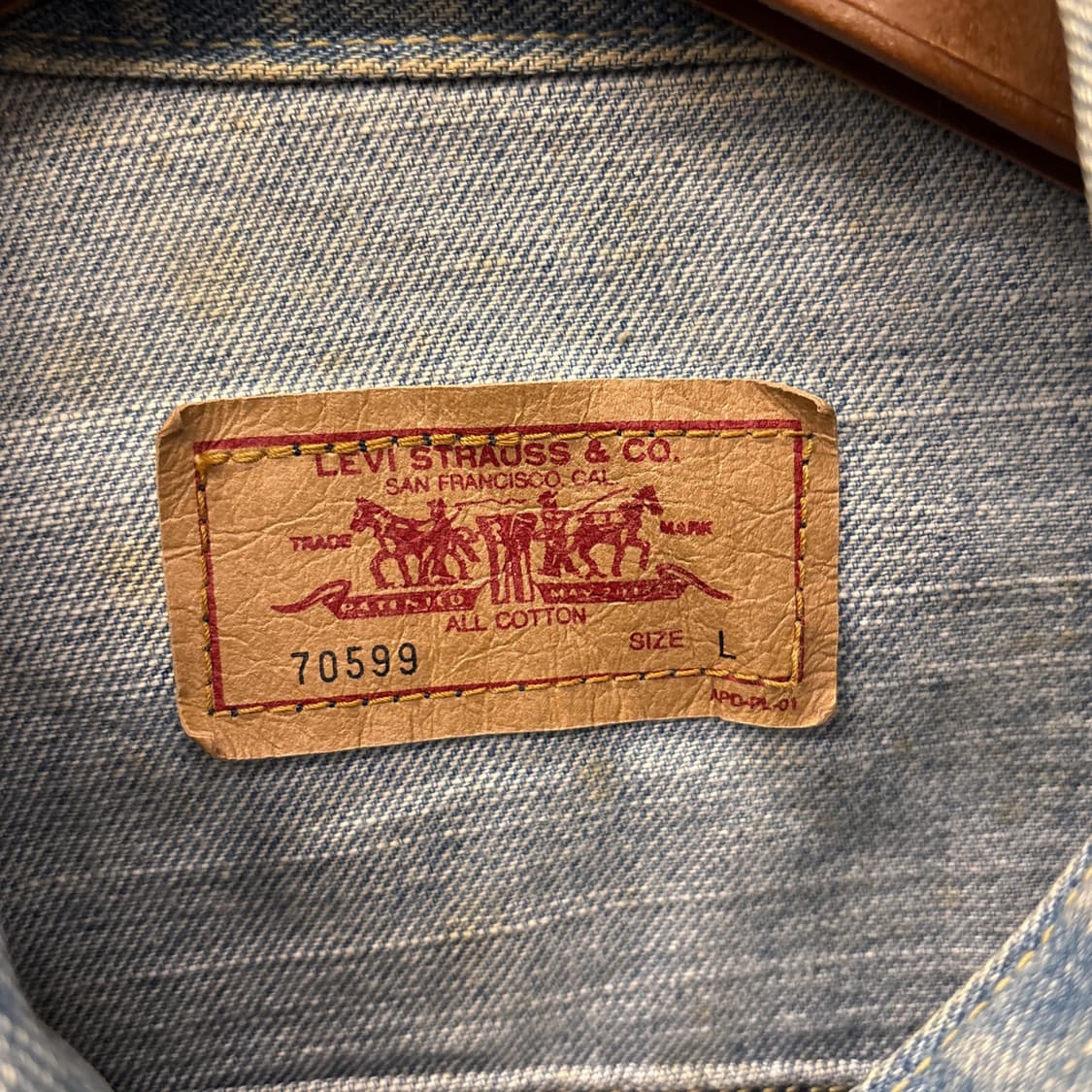 00s 리바이스 70599 빈티지 페이딩 타입3 트러커 데님자켓 N917 상품이미지8