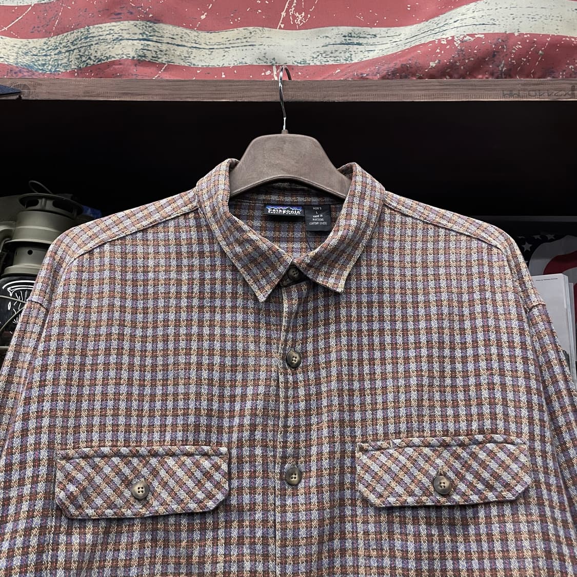 파타고니아 오가닉 코튼 멀티 체크 포켓 플란넬 셔츠 상품이미지3