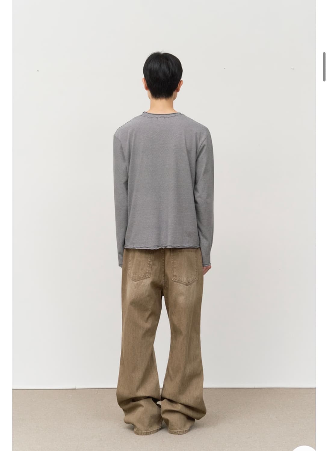 하이파이펑크 샌드베이지 부츠컷 데님 상품이미지2