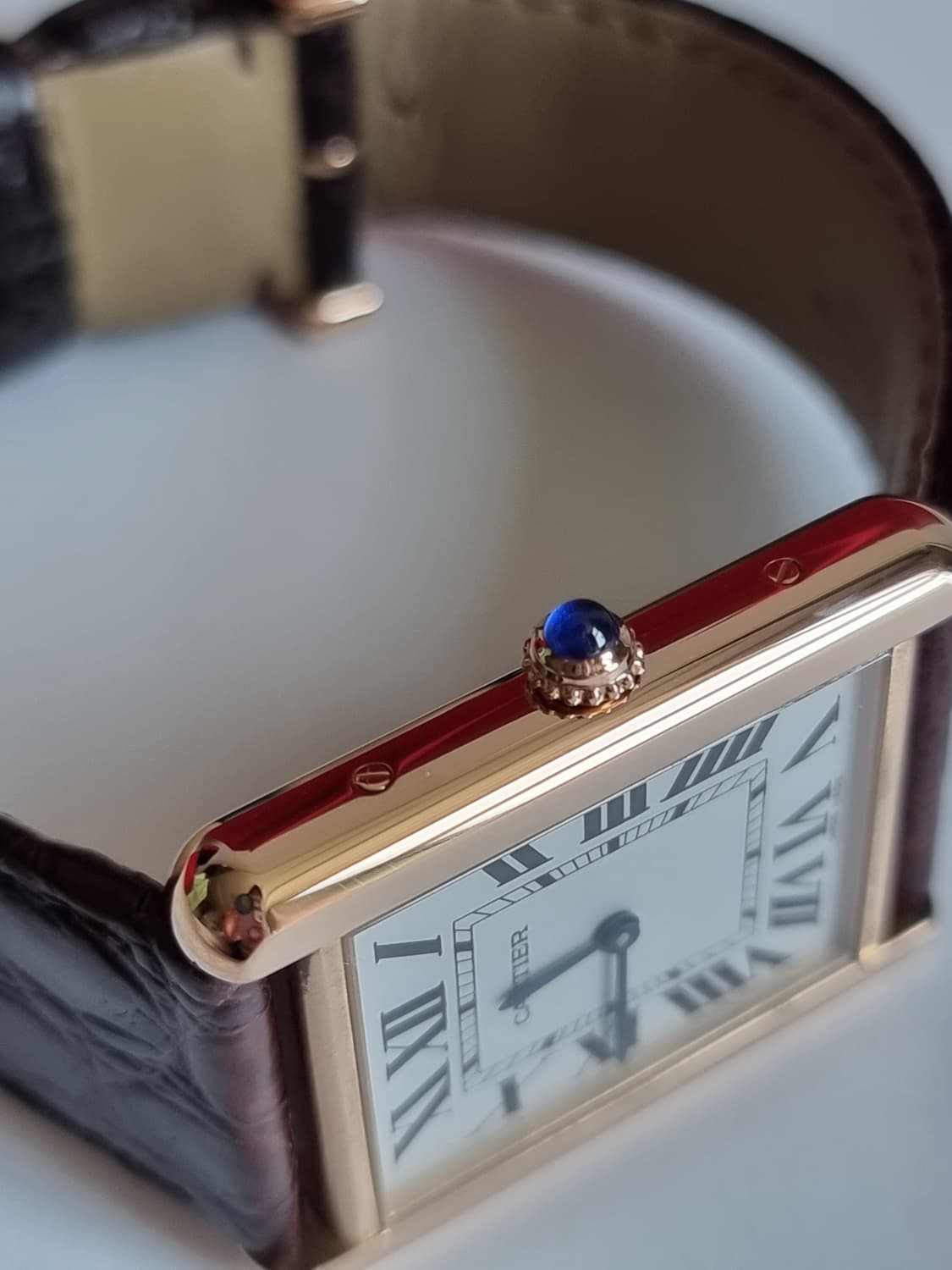 까르띠에 탱크 솔로 18K 로즈골드 라지 L 남성시계 2015년 상품이미지5