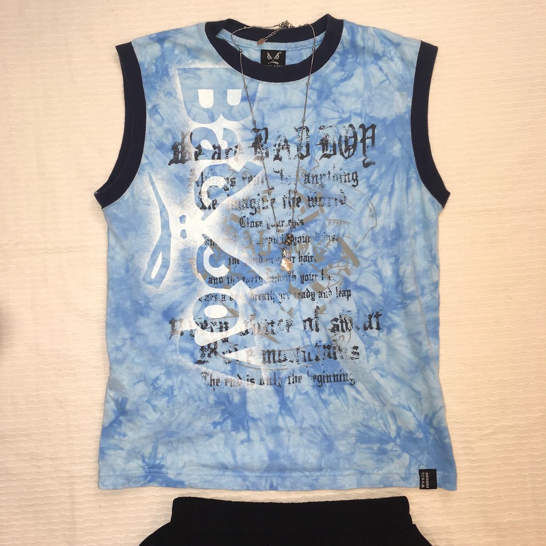 빈티지 y2k 프린팅 슬리브리스 상품이미지8