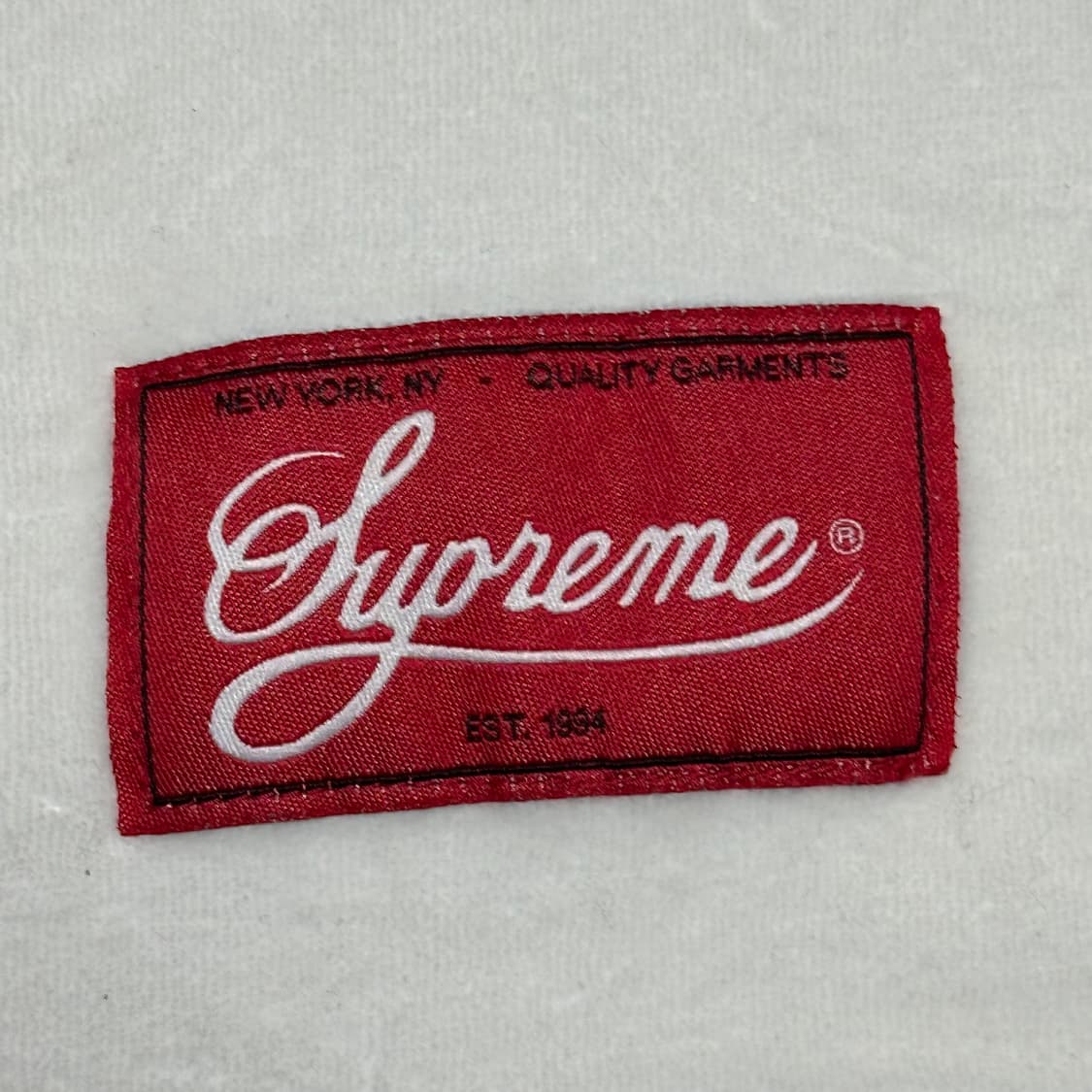 M 슈프림 블루 빅로고 브이넥 반팔 티셔츠 상품이미지5