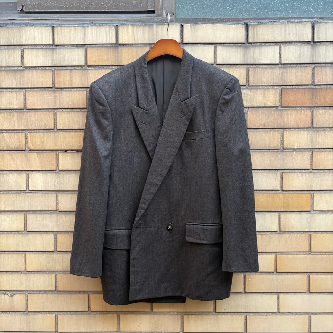 90s 꼼데가르송 옴므 브라운 더블 브레스티드 자켓 상품이미지1