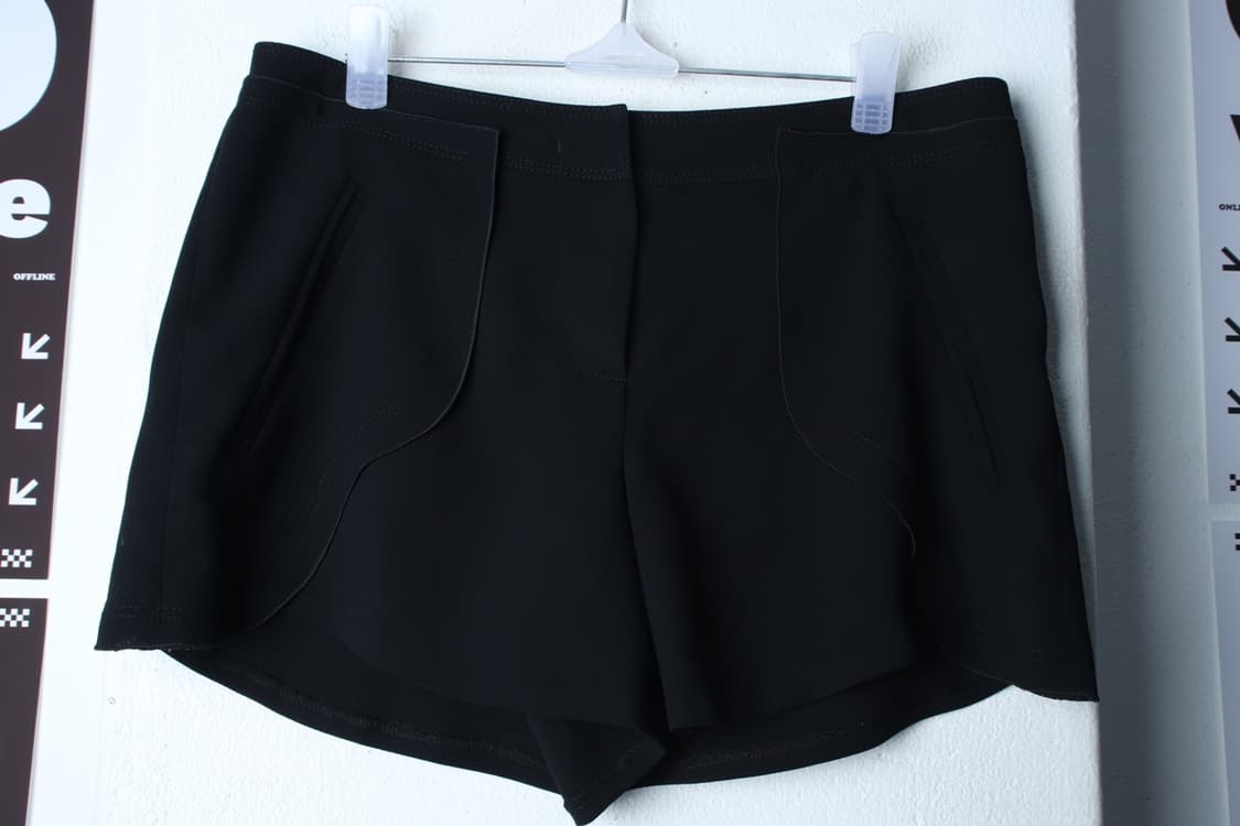W(L) 오즈세컨 반바지 팬츠 한섬 블랙 폴리 숏-P9945 상품이미지2