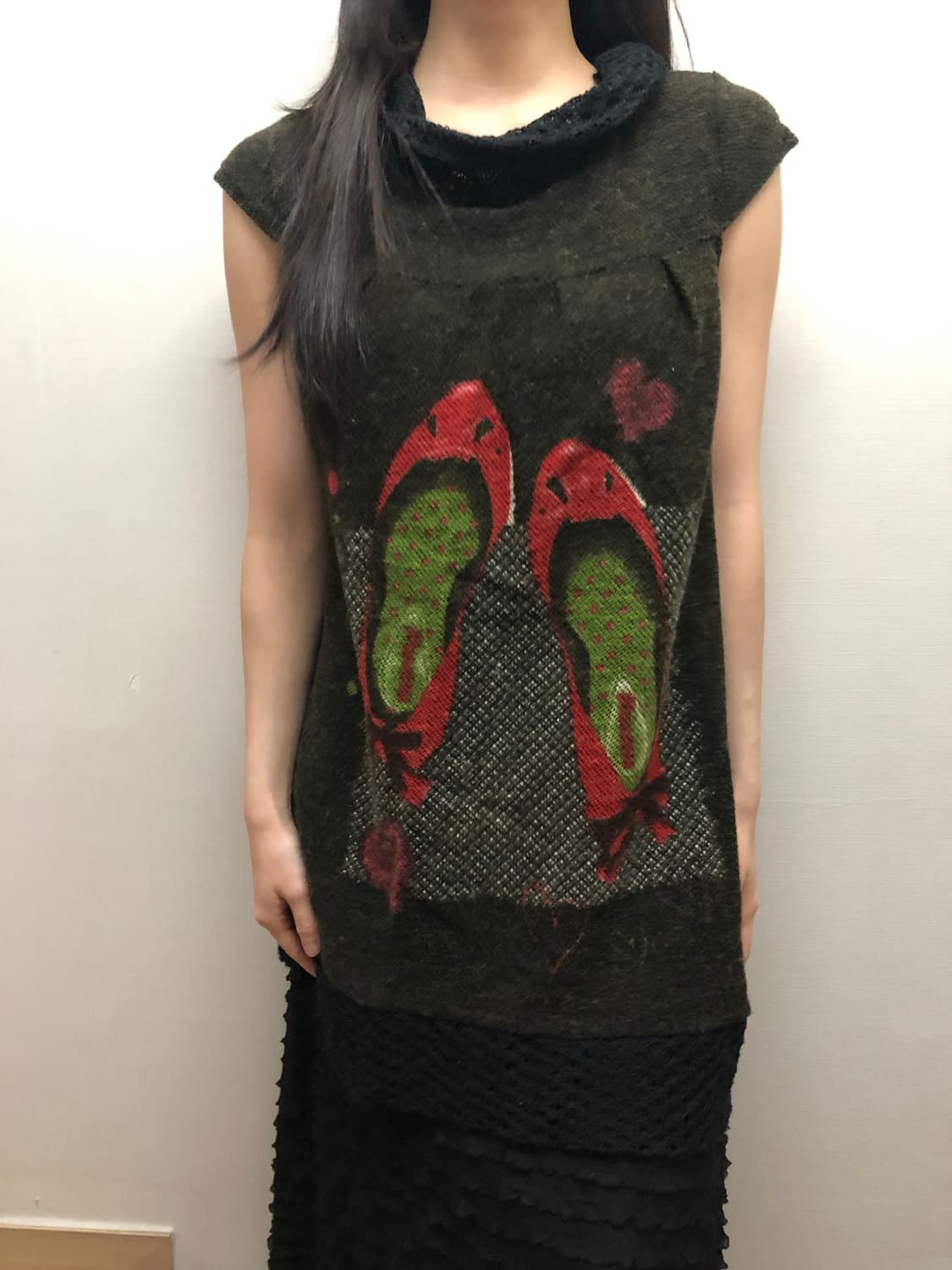 빈티지 그레이 오리엔탈 롱 니트 상품이미지6