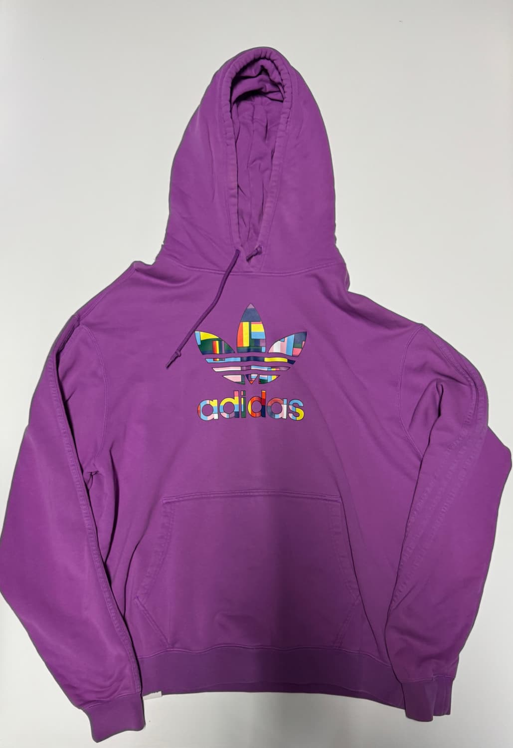 아디다스 삼선 빅 사이즈 컬러 빅 로고 후드티 2XL ~ 상품이미지1