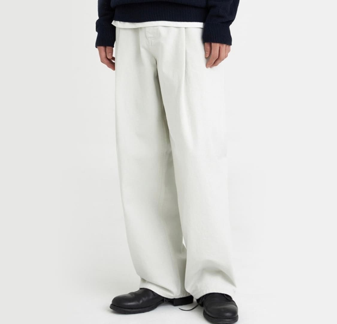 유스 스트럭쳐 와이드 데님 m 판매합니다. 상품이미지1