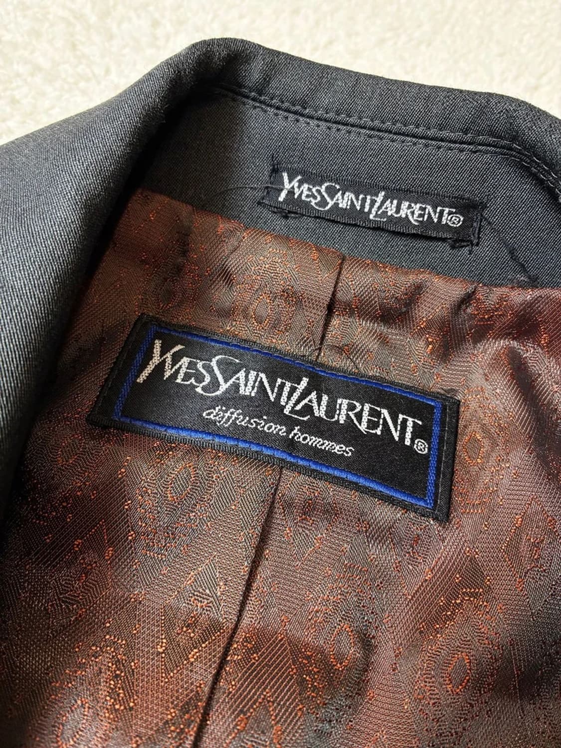 입생로랑 뿌르 옴므 YSL 00's 개버딘 롱 트렌치 코트 PN7458 상품이미지6